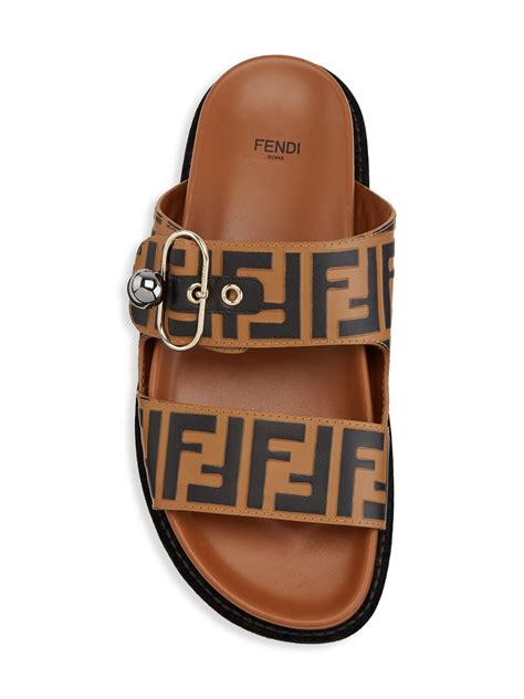 ladies fendi sandals|fendi women's flat sandals.